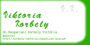 viktoria korbely business card